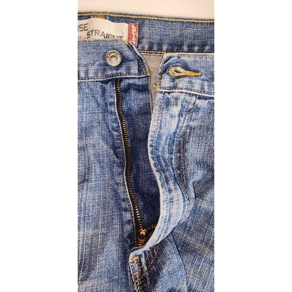 Levi's 569 Loose Straight Light Blue Denim Jeans Size 36 x 30 - Picture 6 of 8